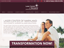 Tablet Screenshot of lasercentermd.com